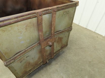 Diamond Fibre Tobacco Rolling Cart Factory Bin Storage Sutliff Vintage Steampunk