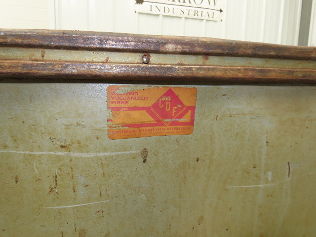 Diamond Fibre Tobacco Rolling Cart Factory Bin Storage Sutliff Vintage Steampunk