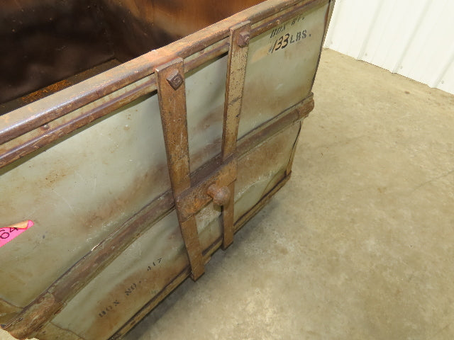 Diamond Fibre Tobacco Rolling Cart Factory Bin Storage Sutliff Vintage Steampunk