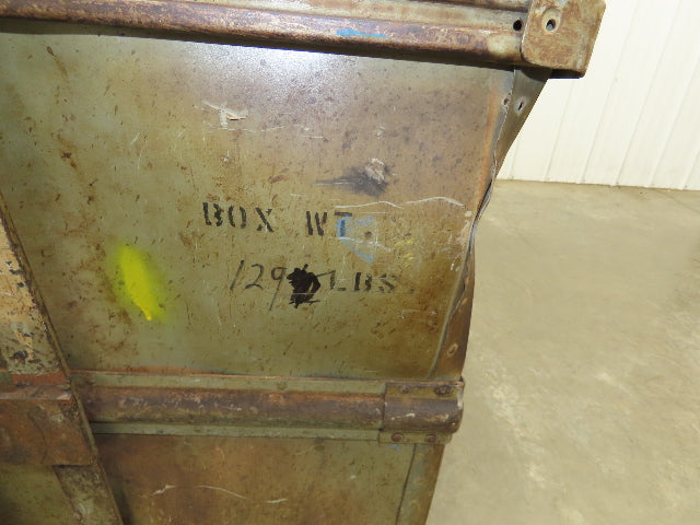 Diamond Fibre Tobacco Rolling Cart Factory Bin Storage Sutliff Vintage Bend Side