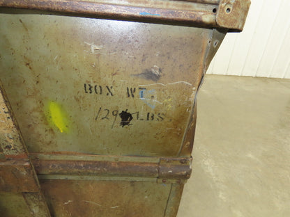 Diamond Fibre Tobacco Rolling Cart Factory Bin Storage Sutliff Vintage Bend Side