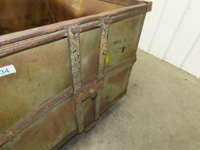 Diamond Fibre Tobacco Rolling Cart Factory Bin Storage Sutliff Vintage Bend Side