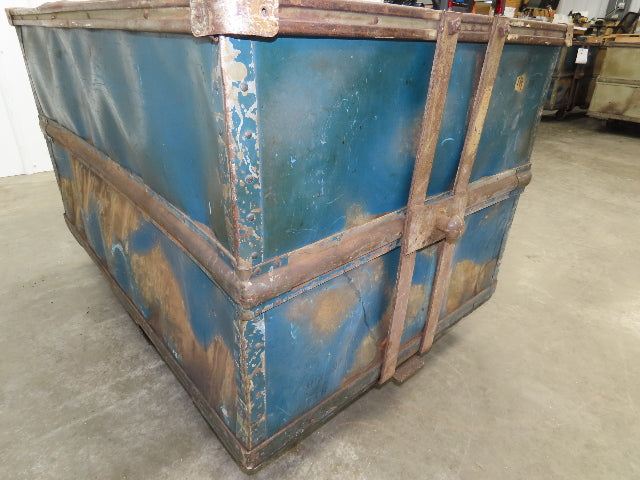 Vintage Tobacco Rolling Cart Factory Bin Steampunk Basket Storage Blue Sutliff