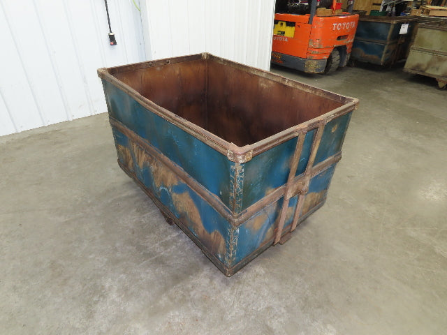 Vintage Tobacco Rolling Cart Factory Bin Steampunk Basket Storage Blue Sutliff