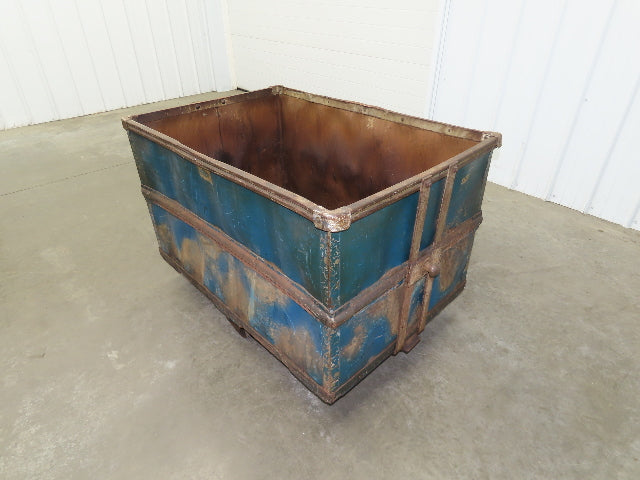 Vintage Tobacco Rolling Cart Factory Bin Steampunk Basket Storage Blue Sutliff