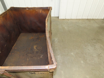 Diamond Fibre Tobacco Rolling Cart Factory Bin Storage Sutliff Vintage Bend Side