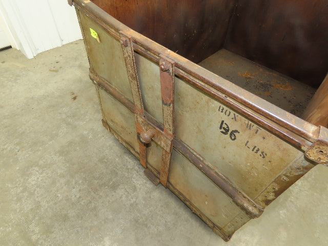 Diamond Fibre Tobacco Rolling Cart Factory Bin Storage Sutliff Vintage Bend Side
