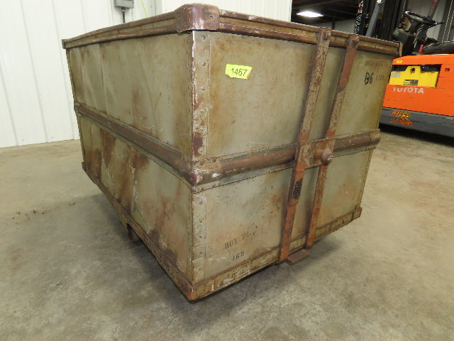 Diamond Fibre Tobacco Rolling Cart Factory Bin Storage Sutliff Vintage Bend Side