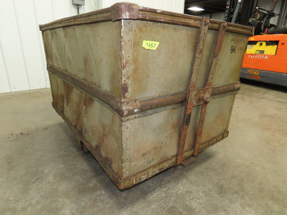 Diamond Fibre Tobacco Rolling Cart Factory Bin Storage Sutliff Vintage Bend Side