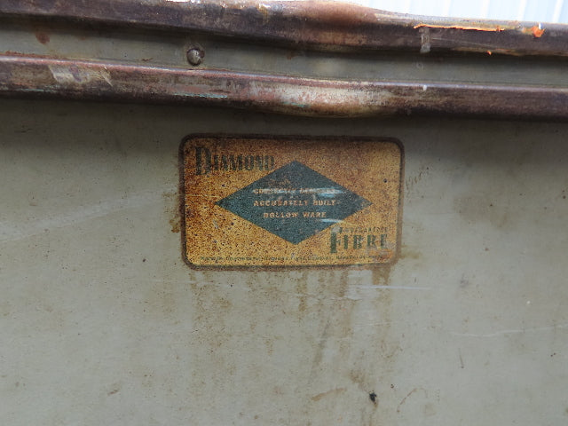 Diamond Fibre Tobacco Rolling Cart Factory Bin Storage Sutliff Vintage Bend Side