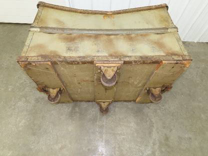 Diamond Fibre Tobacco Rolling Cart Factory Bin Storage Sutliff Vintage Bend Side
