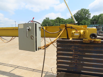 Harrington 2 Ton Top Running Bridge Crane 26' Span 2 Speed Hoist 12' Lift