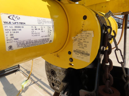Harrington 2 Ton Top Running Bridge Crane 26' Span 2 Speed Hoist 12' Lift