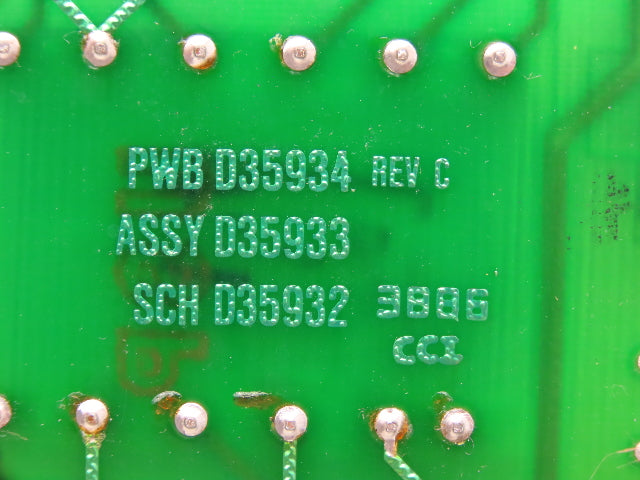 Seco PWB D35934 Printed Circuit Board PCB Servo Control Module ASSY D35933 Rev C