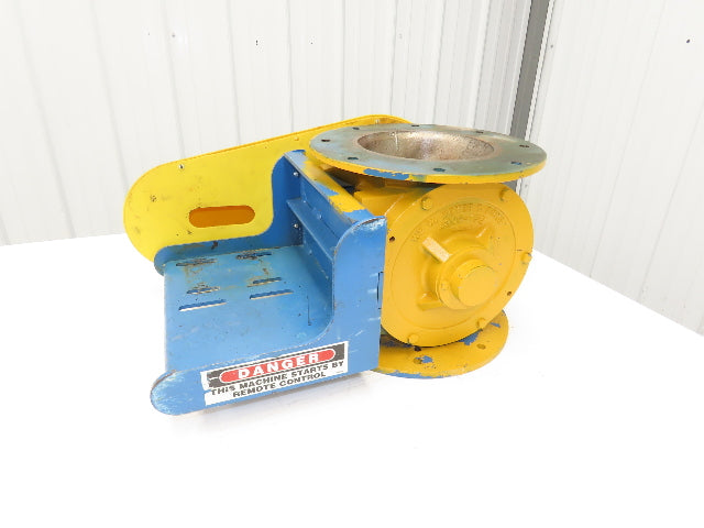 Wm W Meyer 8x8 SD Rotary Airlock Feeder Valve 8x8" Round Flange -No Drive