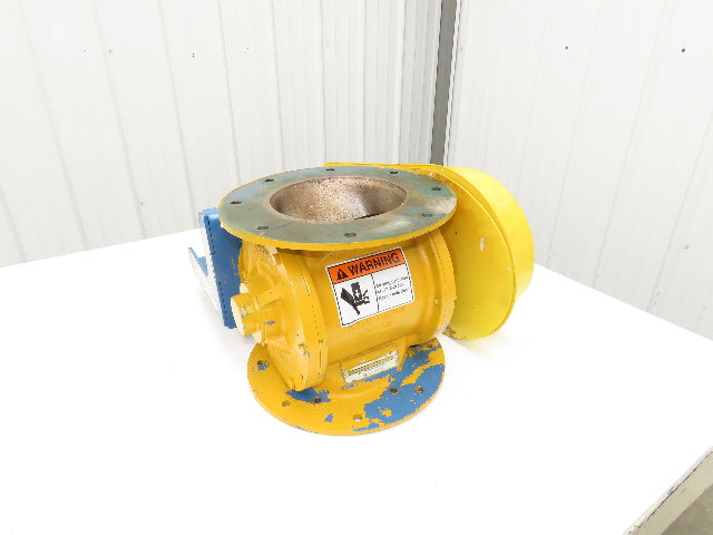 Wm W Meyer 8x8 SD Rotary Airlock Feeder Valve 8x8" Round Flange -No Drive