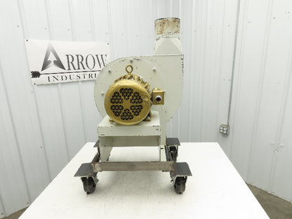 Sterling 6005FD Radial Fan Blower 5Hp 3500rpm 230/460V 3PH Direct Drive 6x6"