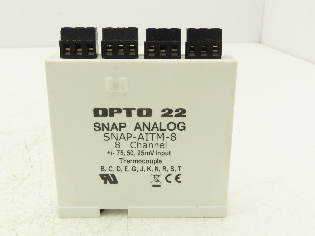 OPTO 22 SNAP-AITM-8 8 Channel Analog Input Module Thermocouple SNAP PAC