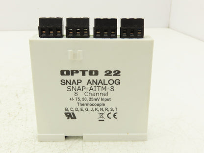 OPTO 22 SNAP-AITM-8 8 Channel Analog Input Module Thermocouple SNAP PAC