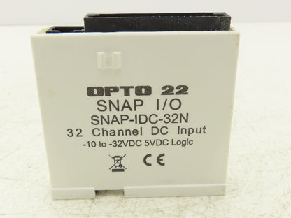 OPTO 22 SNAP-IDC-32N 32 Channel DC Digital Discrete Input Module -10 to -32 VDC