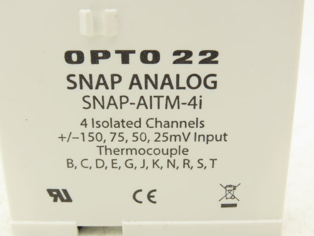 OPTO 22 SNAP-AITM-4i Analog Input Module 4 Isolated Channels Thermocouple