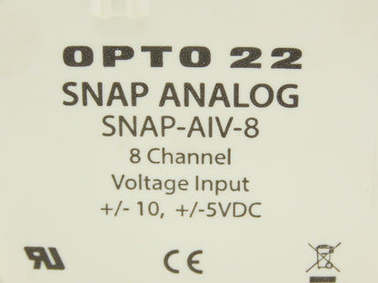 OPTO 22 SNAP-AIV-8 Analog Input Module 8 Channels
