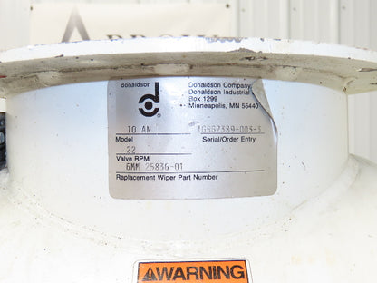 Donaldson Torit 10AN Rotary Airlock Feeder Valve 10x10" Round Flange -No Drive