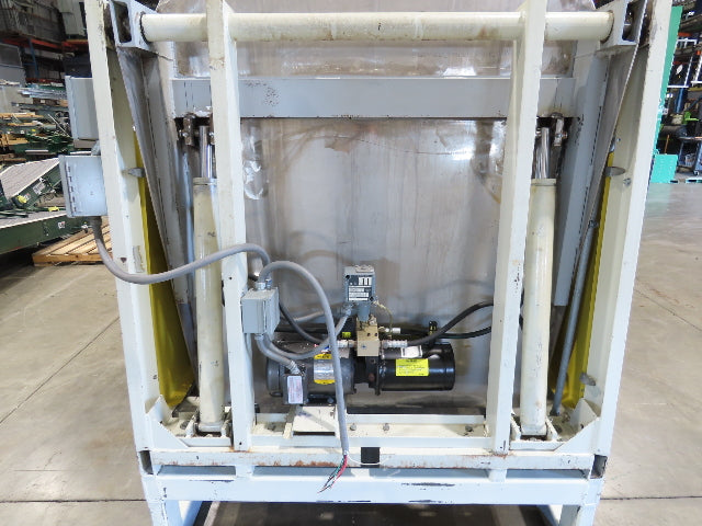 Hydraulic Tote Dumper Aluminum Gaylord Box Tipper 48x40" 1Hp 460V 3PH *Read*