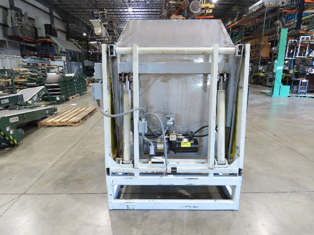 Hydraulic Tote Dumper Aluminum Gaylord Box Tipper 48x40" 1Hp 460V 3PH *Read*