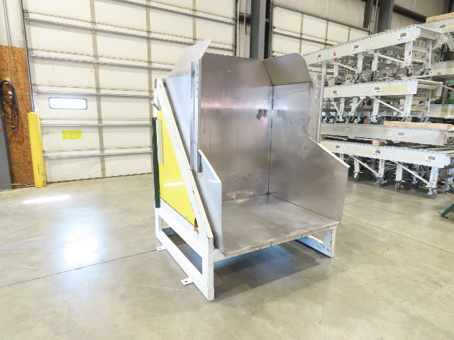 Hydraulic Tote Dumper Aluminum Gaylord Box Tipper 48x40" 1Hp 460V 3PH *Read*
