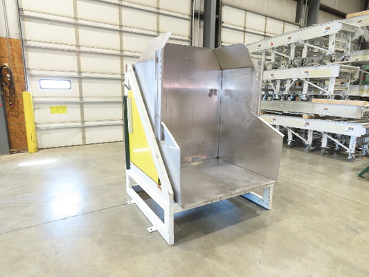 Hydraulic Tote Dumper Aluminum Gaylord Box Tipper 48x40" 1Hp 460V 3PH *Read*