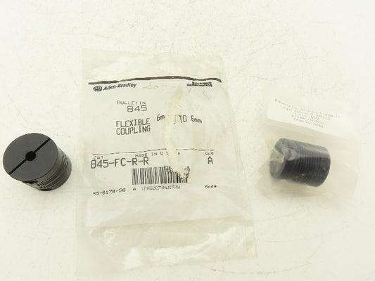 Allen Bradley Rocom 845-FC-R-R Helical Flexible Shaft Coupling 6mm Lot of 2