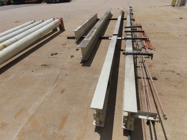 2.5 Ton Free Standing Bridge Crane 8' 2" Span 32' Runway 13' HUB Coffing Hoist