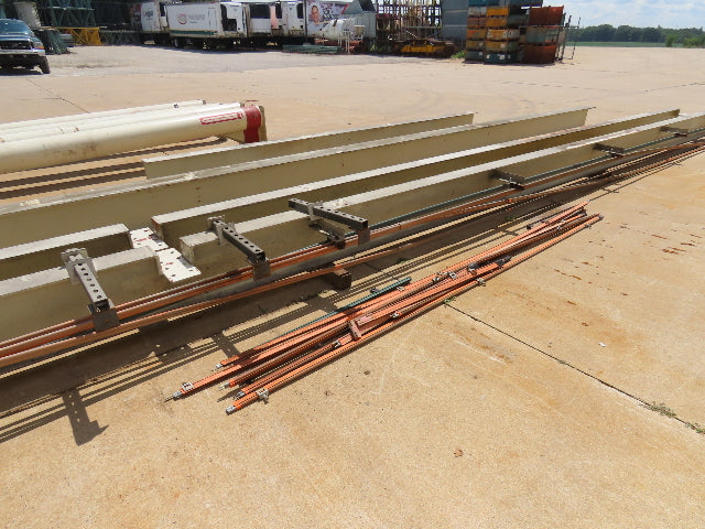 2.5 Ton Free Standing Bridge Crane 8' 2" Span 32' Runway 13' HUB Coffing Hoist