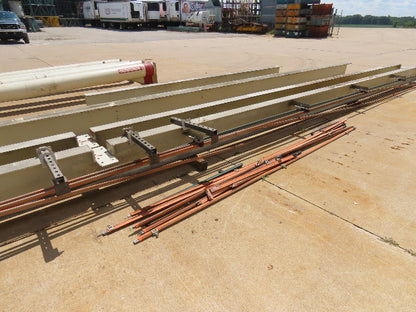 2.5 Ton Free Standing Bridge Crane 8' 2" Span 32' Runway 13' HUB Coffing Hoist