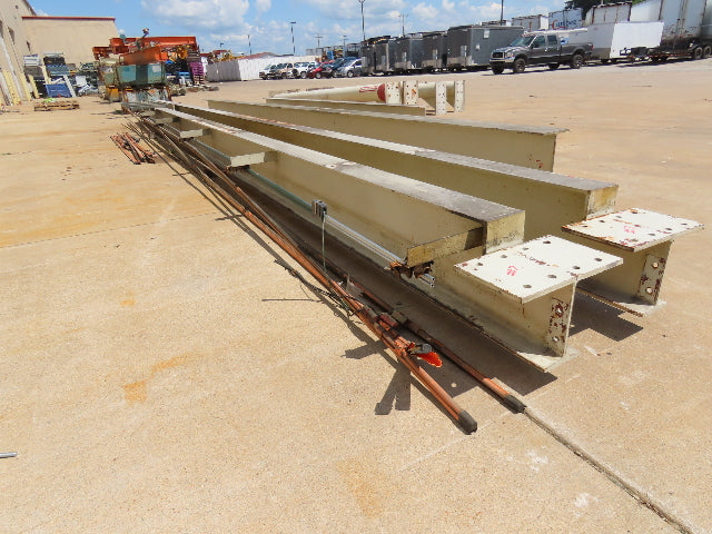 2.5 Ton Free Standing Bridge Crane 8' 2" Span 32' Runway 13' HUB Coffing Hoist