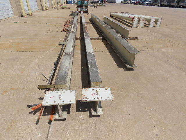 2.5 Ton Free Standing Bridge Crane 8' 2" Span 32' Runway 13' HUB Coffing Hoist