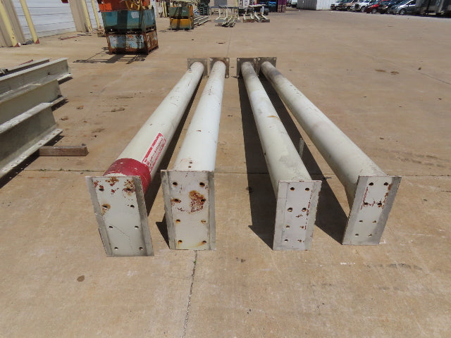2.5 Ton Free Standing Bridge Crane 8' 2" Span 32' Runway 13' HUB Coffing Hoist