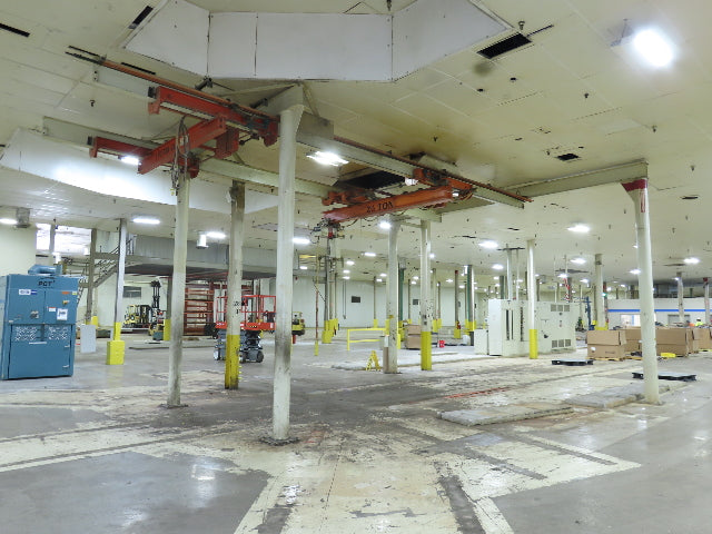 2.5 Ton Free Standing Bridge Crane 8' 2" Span 32' Runway 13' HUB Coffing Hoist