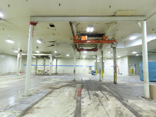2.5 Ton Free Standing Bridge Crane 8' 2" Span 32' Runway 13' HUB Coffing Hoist