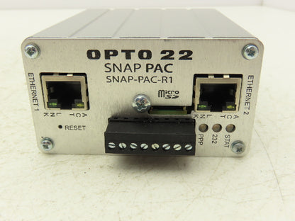 OPTO 22 SNAP-PAC-R1 Programmable Automation Controller Rack Mount w/Ethernet