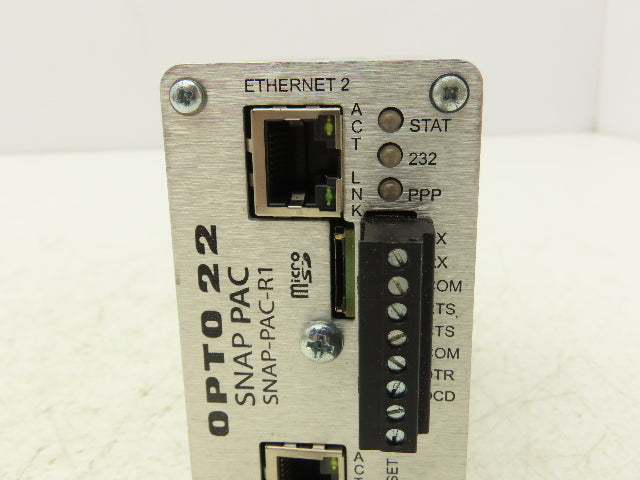 OPTO 22 SNAP-PAC-R1 Programmable Automation Controller Rack Mount w/Ethernet