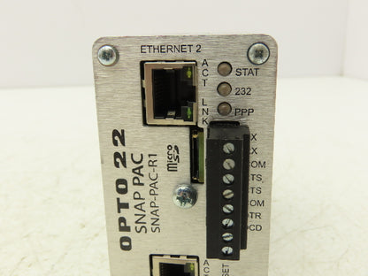 OPTO 22 SNAP-PAC-R1 Programmable Automation Controller Rack Mount w/Ethernet