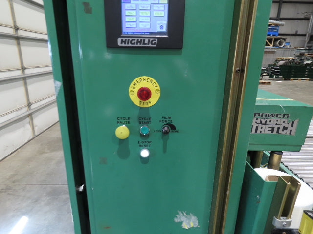 Highlight Synergy 5 Automatic Stretch Wrap Machine Pallet Skid Roller Conveyor