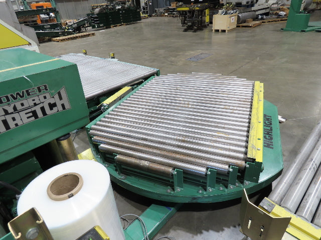Highlight Synergy 5 Automatic Stretch Wrap Machine Pallet Skid Roller Conveyor