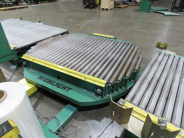 Highlight Synergy 5 Automatic Stretch Wrap Machine Pallet Skid Roller Conveyor