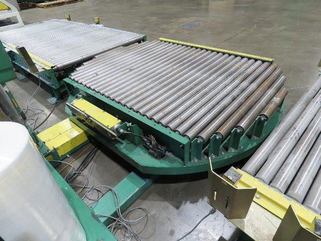 Highlight Synergy 5 Automatic Stretch Wrap Machine Pallet Skid Roller Conveyor