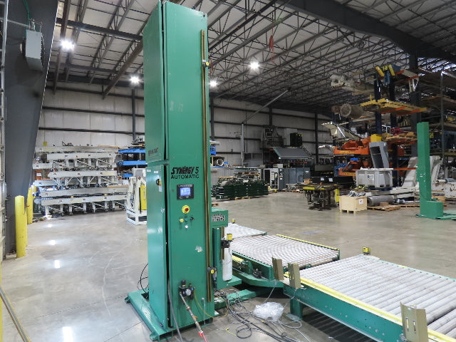 Highlight Synergy 5 Automatic Stretch Wrap Machine Pallet Skid Roller Conveyor