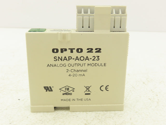 OPTO 22 SNAP-AOA-23 2 Channel Current Loop Analog Input Module 4-20mA SNAP I/O