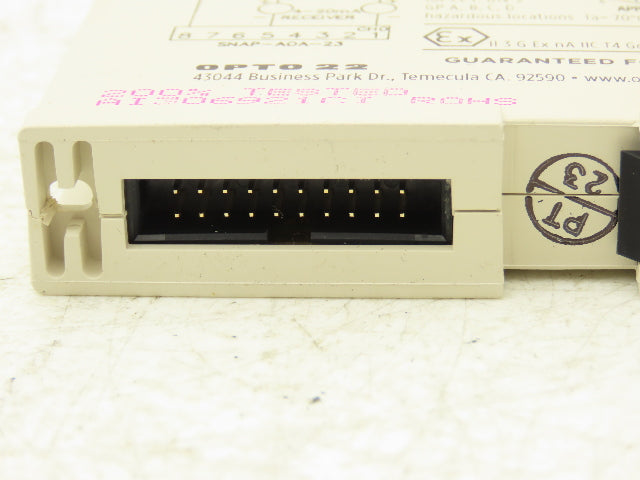 OPTO 22 SNAP-AOA-23 2 Channel Current Loop Analog Input Module 4-20mA SNAP I/O
